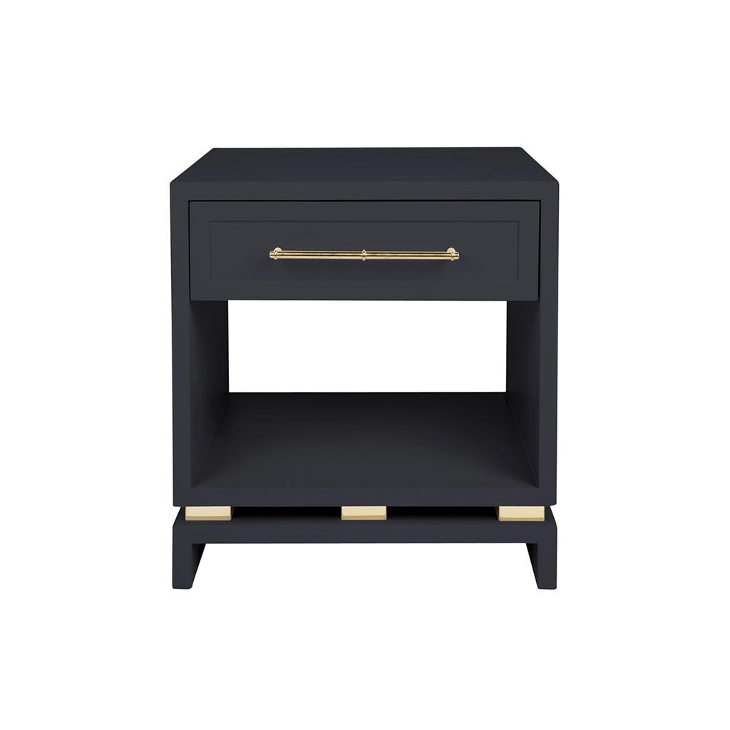 Pearl Small Black Bedside Table| Luxury bedside tables