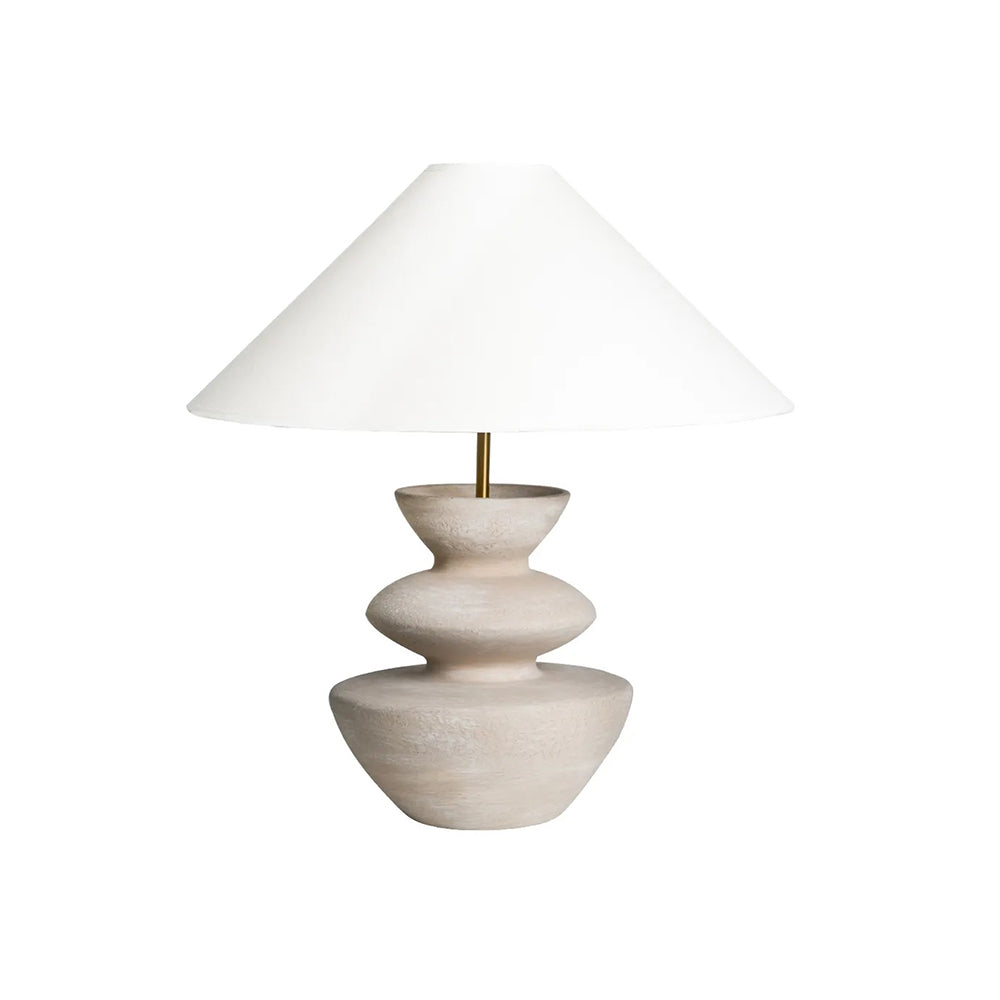 Perama Ceramic Table Lamp - White Shade