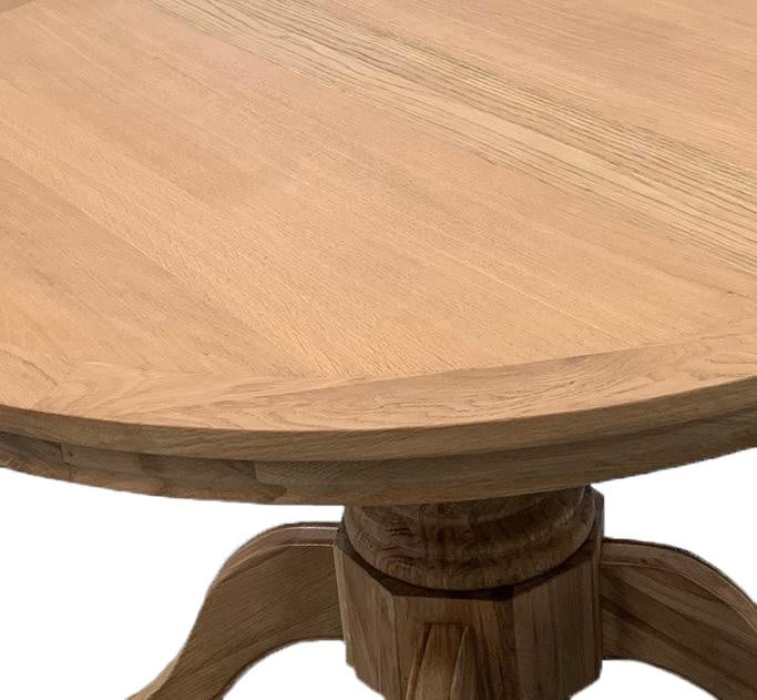 Salon Round Oak Dining Table