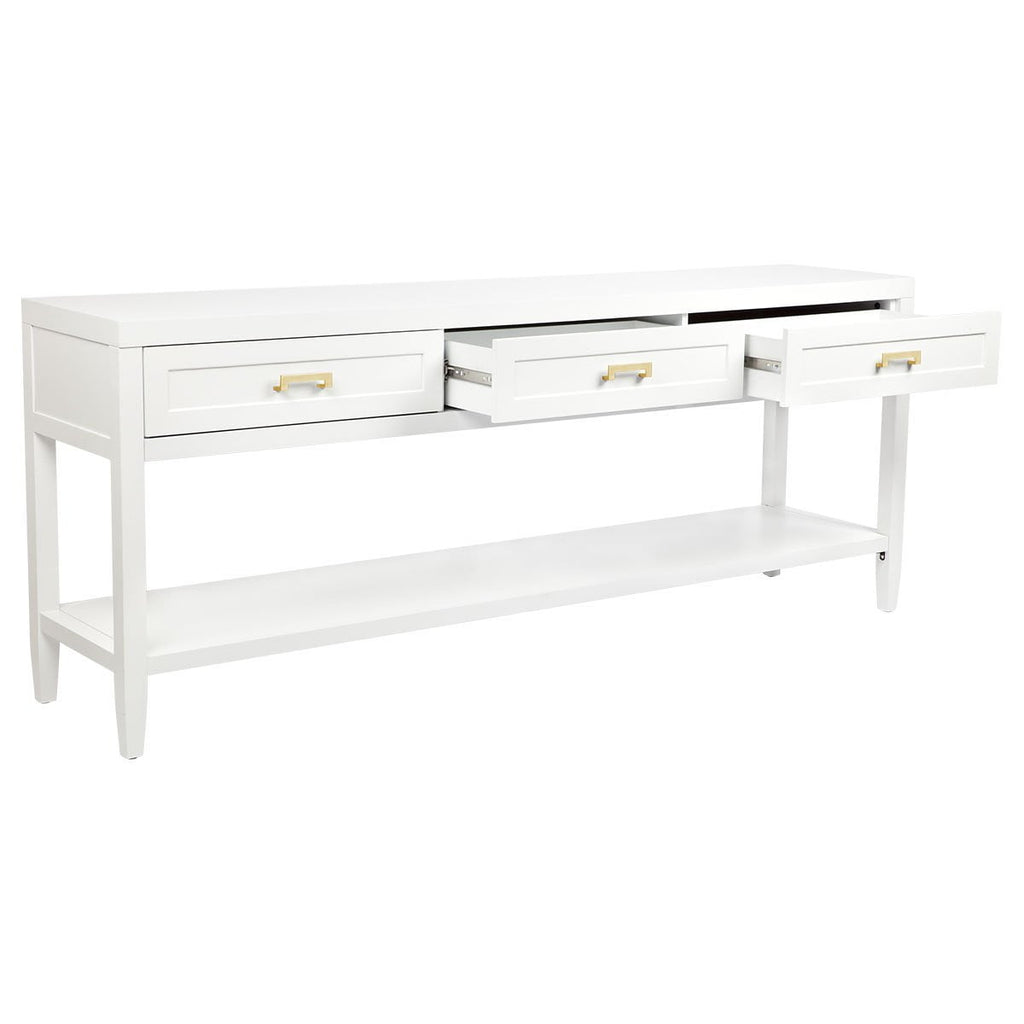 Sorrento Long Console Table White | Hamptons Console Table