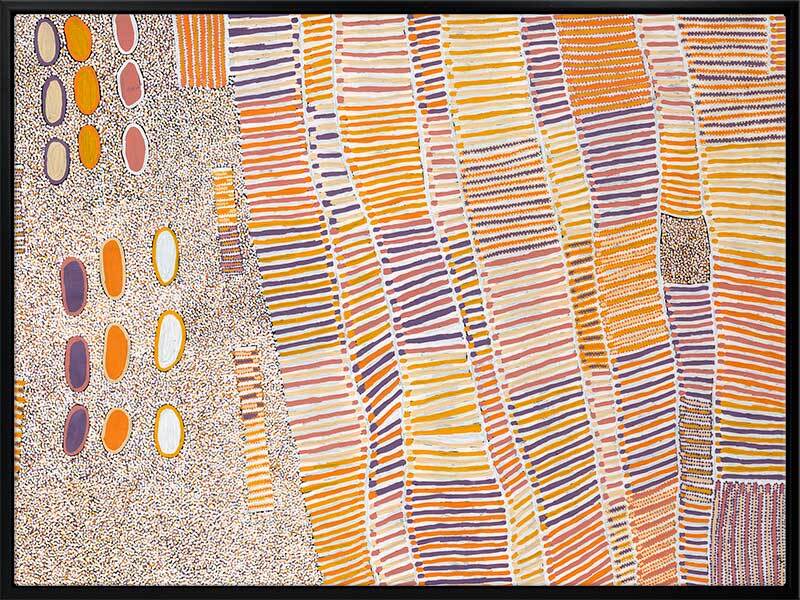 Lupul Jukurrpa Aboriginal Art - Orange