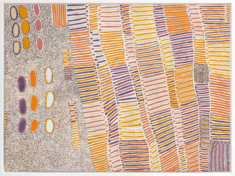 Lupul Jukurrpa Aboriginal Art - Orange