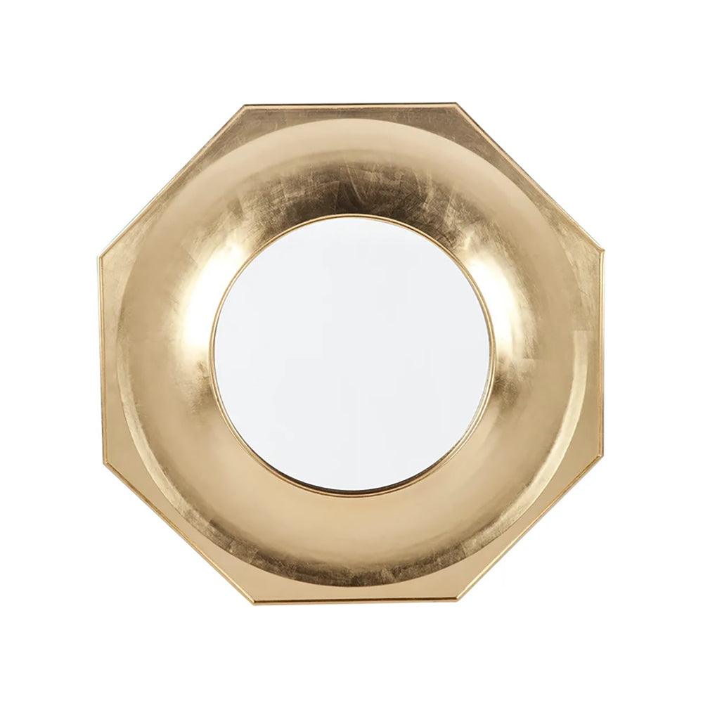 Zander Gold Mirror | Hexagonal Mirror | Living Room Mirror